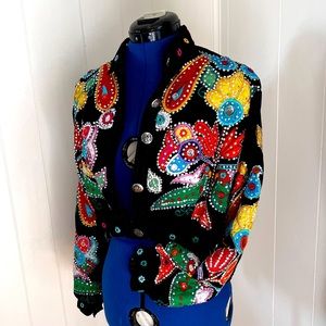 Selena Q Style Vintage Crop jacket